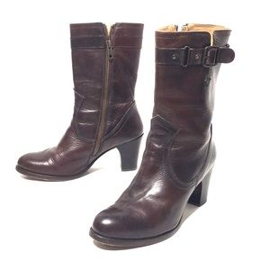 Frye brown boot with buckle